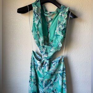 Floral Cutout Romper